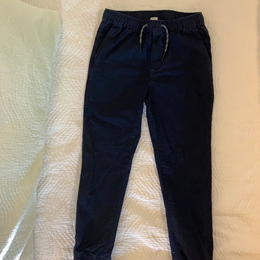 Gap boys Tie Waist Joggers size Large/navy